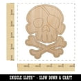 thumbnail image 2 of Pirate Skull and Crossbones Jolly Roger Wood Shape Unfinished Piece Cutout Craft DIY Projects - 4.70 Inch Size - 1/4 Inch Thick, 2 of 7