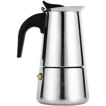 XKHAZA Stainless Steel Espresso Coffee Maker Percolator Coffeemaker Italian Classic Style Brewing Cafe Mocha Machine for Cafeteras Lover Camping Travel and Home Use