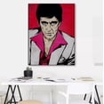 thumbnail image 1 of Cuadro Scarface Cara Cortada Tony Montana Canvas 5 Modelos Diferentes Cuadro Estilo Galeria, 1 of 2
