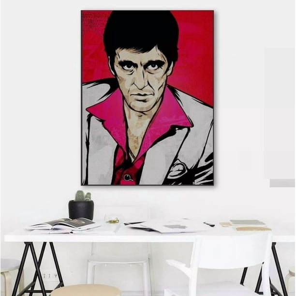 Cuadro Scarface Cara Cortada Tony Montana Canvas 5 Modelos Diferentes Cuadro Estilo Galeria