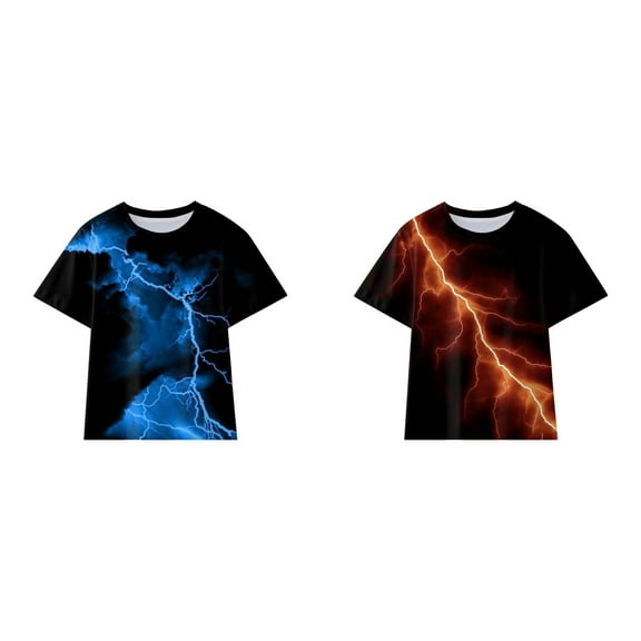 LUOGENLI 2 Pack Boys Shirts Size 10-12 Youth Toddler Boys Girls Shirt Fashion Cool 3D Prints Shirt Gift Trendy Kid Shirt Kid T Shirt Funny Youth Shirt Top Boys Shirts Size 8-10 Youth 110