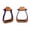 Purple Tan Leather Tread, variant on Horse Saddle Barrel Racing Aluminium 5" Wide Western Stirrups Brown 5175BR