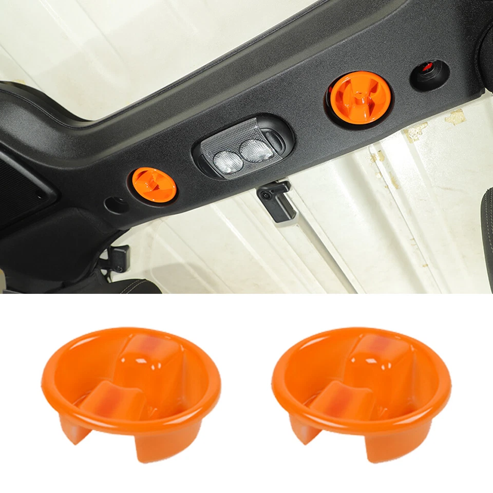 BRAWN- Orange Hard Top Roof Switch Knob Cover Trim For Jeep Wrangler Jk Accessories