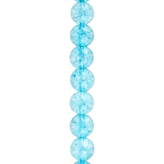 Bead Landing Light Blue Quartz Round Beads, 12 Pack