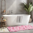 thumbnail image 2 of Pink Breast Cancer and Pioneer Flower Love Kitchen Rug Mat,Kitchen Runner Rugs Non Skid Washable,Decorative Kitchen Floor Mats for Kitchen,Sink,Laundry,17"x47.2", 2 of 7