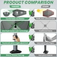 thumbnail image 2 of HOTEEL 10x30 EZ Pop Up Canopy with 8 Sidewalls, One Push Setup Glow Party Tent for Commercial, Waterproof UPF50+ Wedding Tent with Wheeled Bag & Air Vent, Gray, 2 of 11