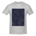 thumbnail image 4 of Bingfone Copper-Gold Gloss Outline Navy Dark Blue Men'S Loose Fit Short-Sleeve Pocket T-Shirt, 4 of 7