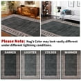 thumbnail image 5 of CAROMIO Large Area Rug Modern Rug Washable Geometric Print Bordered Carpet Indoor Rubber Backing Floor Cover, 10' x 13' Brown, 5 of 7