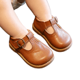 thumbnail image 2 of Domzle Toddler Little Girl Mary Jane Dress Shoes for Girl Party School Shoes Comfortable Insole Brown, 2 of 8