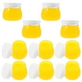 thumbnail image 1 of RENACLIPY 10Pcs Portable Cosmetic Cream Jars for Facial and Body Butter Storage Yellow, 1 of 6