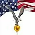 thumbnail image 3 of Montague Metal Products FP-2-NC Small Natural Color Flagpole Eagle, 3 of 4