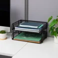 thumbnail image 4 of Stackable Metal Mesh Desktop File Organizer, 4 of 5