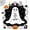 Style 2, variant on Tchckioa Black Halloween Cute Ghost Shower Curtain for Bathroom,72x72 Inch Waterproof Hooks Bath Curtain