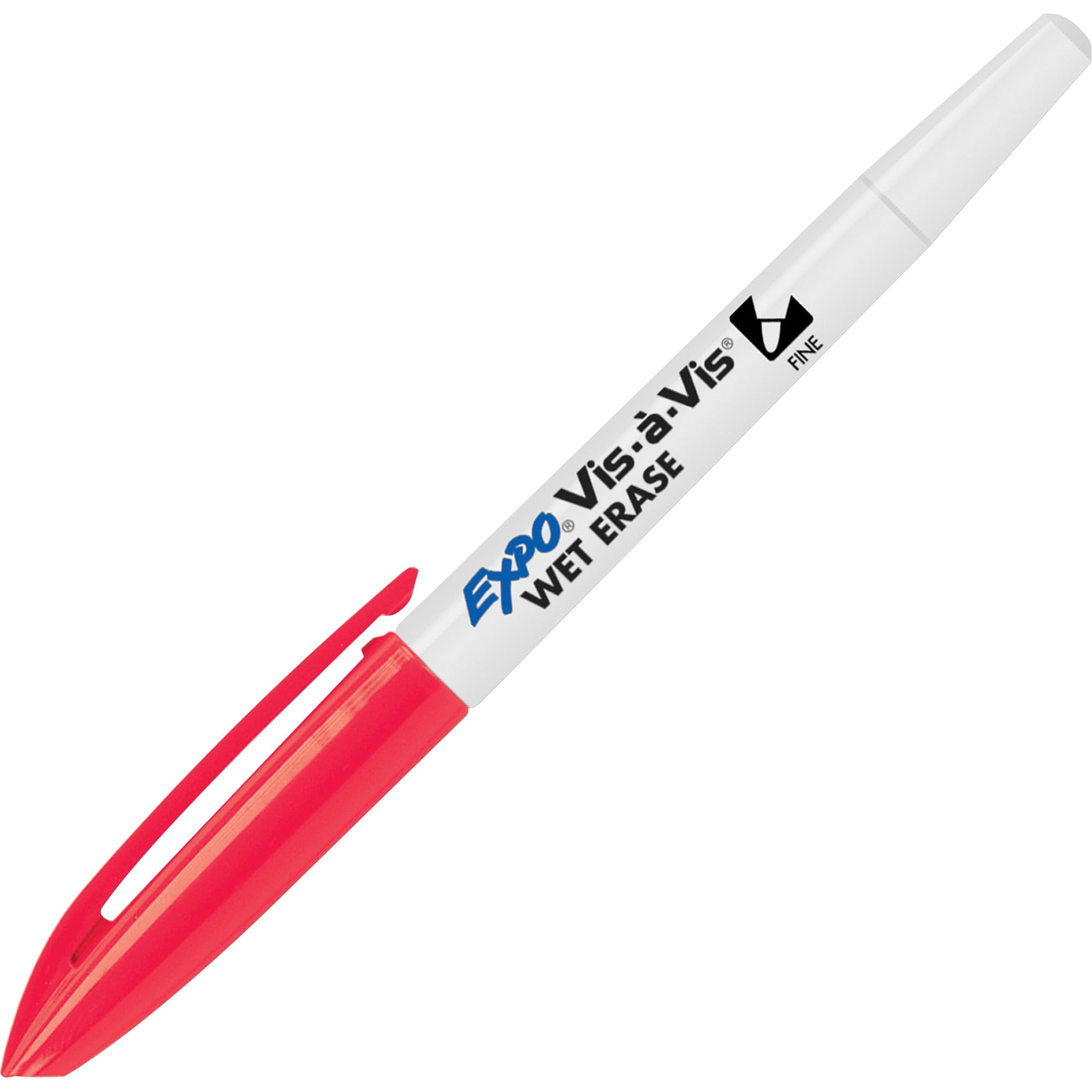 Маркер который не стирается. Wet-Erase Markers. Красный цвет ручка фломастер.