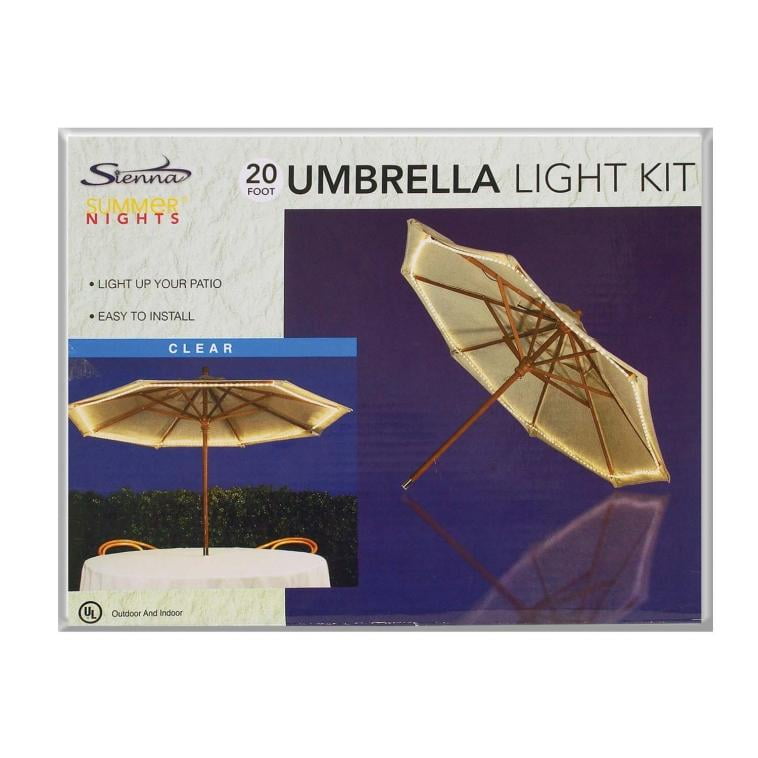 Celebrations Umbrella Rope Light Clear 22 Ft L Walmart Com Walmart Com