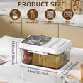 thumbnail image 4 of ACDANC Bread Box for Kitchen Countertop,Airtight Bread Storage Container,Time Recording Bread Keeper with Lid,Bread Storage for Homemade Breads,Toast,and Cookies,White Bread Holder., 4 of 7