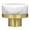 Blanc, variante sur Siruishop Poignée de Tiroir en Laiton et Marbre, Bouton Décoratif de Tiroir pour Garde-Robes, Commode, Placard, Blanc