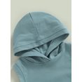 thumbnail image 5 of Coduop Baby Boy Summer Casual Outfit Set Hooded Sleeveless Vest Tops and Shorts 2Pcs Suit, 5 of 9