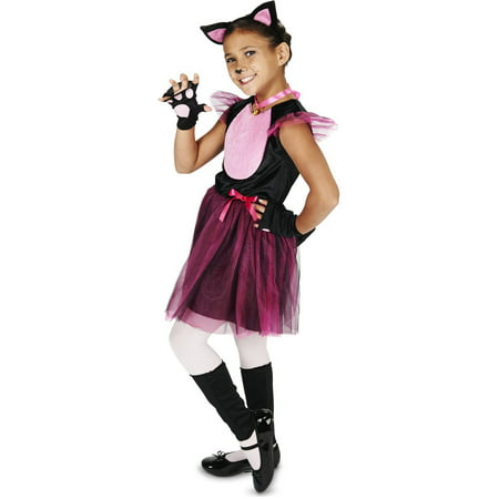 Little Black and Pink Cat Child Halloween Costume