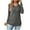 Dark Gray, variant on Scyoekwg Western Tops for Women V-Neck Side Tie Tunic Shirts Lightweight Loose Tshirt Tops for Women Trendy Long Sleeve Dressy Casual Blouse Solid Color Blouses (Black,XXL)