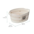thumbnail image 3 of Zenna Home Coiled Rope Oval Storage Basket with Dog Paw Print Patch, Pet Theme, 3 of 7