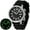 Black-Silicone, variant on Automatic Dive Watches for Men, Sport 200M Waterproof Analog Mechanical Watch with Day & Date, Super Luminous, Silicone Strap, Stainless Steel, Sapphire Crystal, Men's Pro Diver Watch (Yellow)