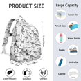 thumbnail image 6 of Cute Dinosaur Pattern Backpack for School,Cute School Bag,Schoolbag with Adjustable Shoulder Straps & Padded Back,13.4"x11"x4.7", 6 of 6