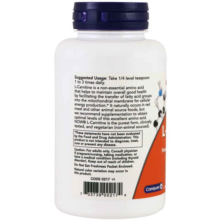 pharmaceutical grade l carnitine made in usa Now Pharmaceutical Grade L-Carnitine Fitnes Support, 3 Oz