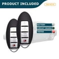 thumbnail image 6 of AKS KEYS New Replacement for Nissan 2007 - 2012 Smart Prox Key Fob 4B CWTWBU735 (2 Pack), 6 of 6
