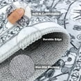 thumbnail image 6 of MJIAexp 2'x12' Boho Floral Kitchen Runner Rug Machine Washable Runner Rug Non-Slip Rubber back Hallway Runner Laundry Rug Throw Carpet for Living Room Bedroom Dining Room Entryway Kitchen Light Gray, 6 of 8