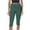 Green, variant on Capri Leggings for Women Fold over Gym Yoga Crop Pants Stretch Casual Slim Fit Athletic Exercise Summer Outfits