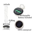 thumbnail image 3 of Jar Lid Light 30Led Mason Jar Light 9.84Ft Solar Lantern Solar Powered String Light Tapa Luz Blanca Cálida Iluminación Decorativa Con 8 Perchas Para Jardín Patio Boda 8Pcs Guardurnaity HA017940-00, 3 of 6