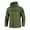 Green, variant on ,Men's Lined Warm Full Zip Hooded Rain Jackets Oversized Casual Rainproof Windproof Heavyweight Jackets Winter Softshell Raincoats with Pockets Grey S