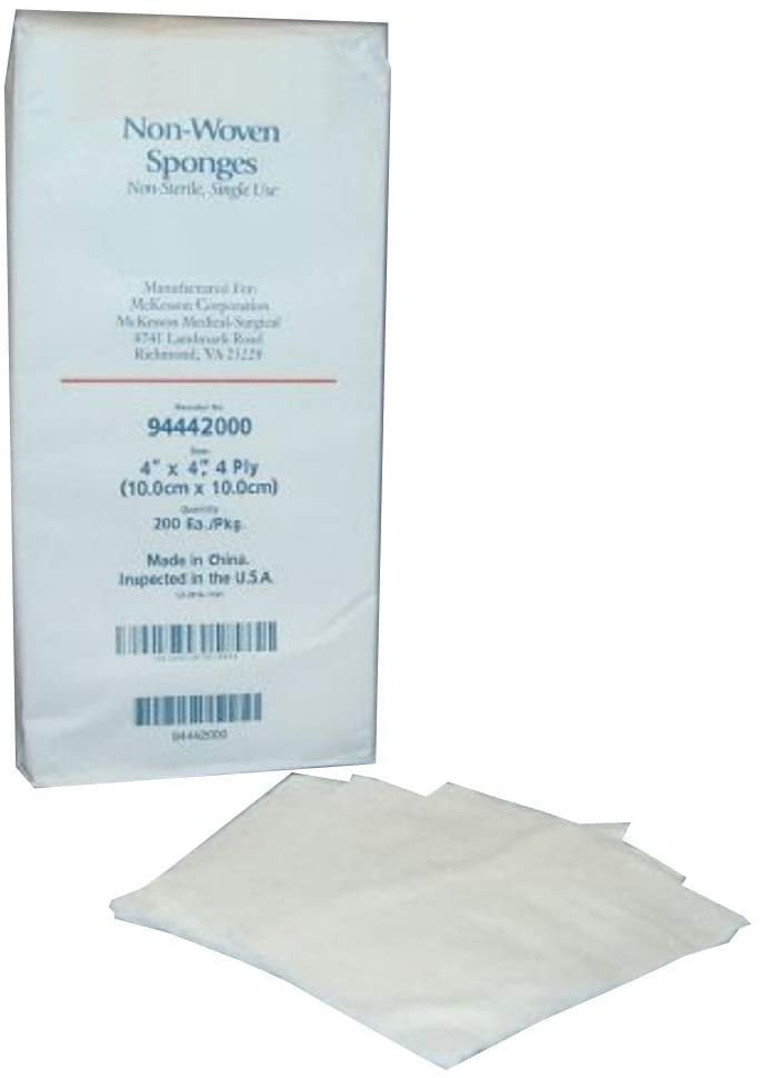 Pack of 2000 Non-Woven Gauze Sponges 4