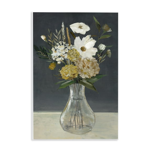 Stupell Industries Earthy Floral Vase Plants & Flowers Painting Unframed Art Print Wall Art, 10 x 15