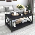 Meteorleg Wood Living Room 3Piece Table Sets Includes XDesign Coffee Table & Two 3Tier End