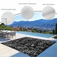 thumbnail image 3 of Black Coffee Outdoor Rug for Patio/Deck/Porch, Non-Slip Large Area Rug 3 x 5 Ft, Farmhouses Modern Simple Cup Plants Indoor Outdoor Rugs Washable Area Rugs, Reversible Camping Rug Carpet Runner, 3 of 8