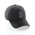 thumbnail image 1 of Daxton 3D Custom Alphabet AZ Letter Numbers Initial Baseball Dad Hat- Charcoal, Number 3, 1 of 3