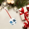 thumbnail image 6 of KLL Snow Gnome for Winter Pattern Acrylic Christmas Ornaments,1 PCS Xmas Tree Decor with Ribbon 3" Christmas Décor Christmas Pendant for Hanging on Tree & Party Favors-Hexagon, 6 of 7