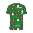 thumbnail image 3 of Balery Cute Santa Baseball Jersey for Men Casual Button Down Shirts Short Sleeve Active Team Sports Uniform-XX-Large, 3 of 9
