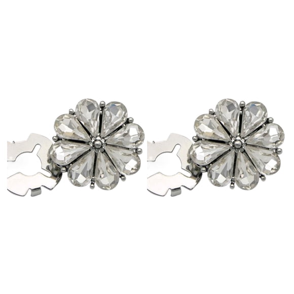 ZheElen 2pack/lot Flower Sleeve Button Cover Clip On Button Covers For Shirts Flower Sleeve Button Cover No A