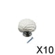 thumbnail image 1 of 10x Pomo de Cerámica, Manija Decorativa, Forma de Concha para Puerta, Armario, Cajón, Armario, Armario, 1 of 7