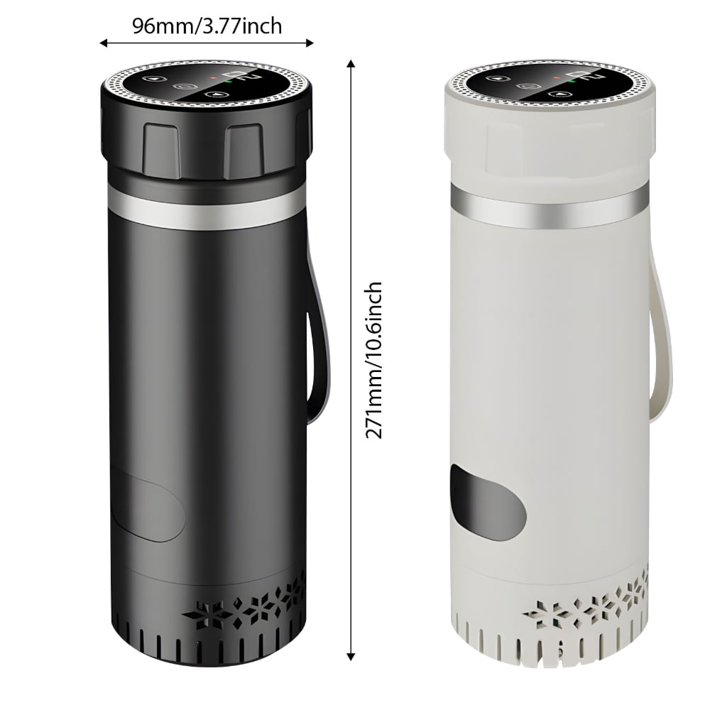 Miiottaa Battery Operated Chilling Glass Tiny Refrigerator Plan For Car Travel Cold Drink Storage