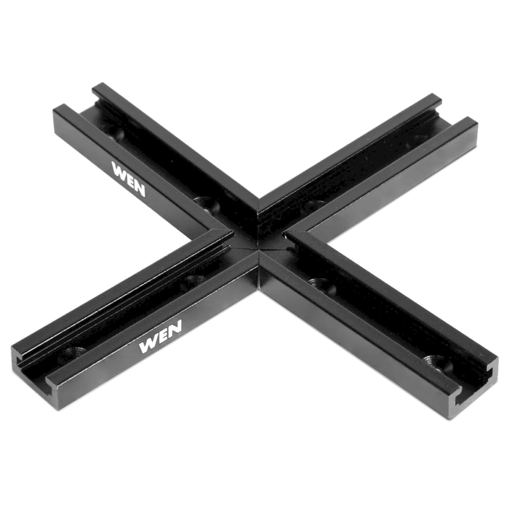 WEN 48-Inch Universal T-Track, Hold Down Clamps, and Intersection Kit for Woodworking