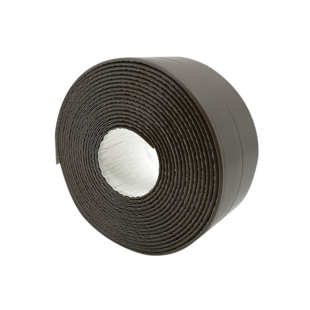 Monstrate 2 uds cinta adhesiva de PVC duradero 1 rollo cocina baño pared sellado cinta Gadgets impermeable a prueba de moho 3,2 m x 3,8 Juegos de accesorios de baño marrón