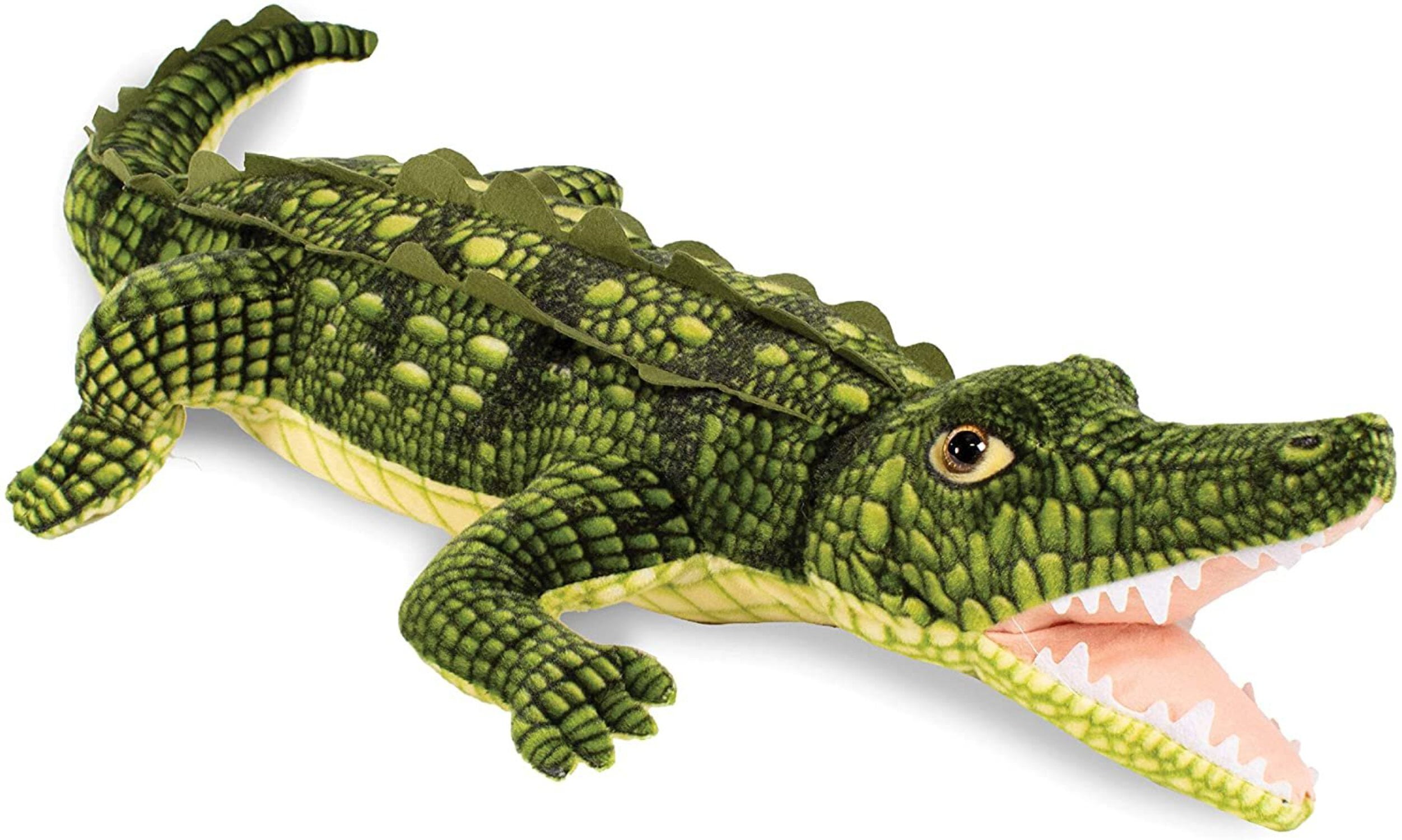 Real Planet Open Mouth Crocodile Green 51.25 Inch Realistic Soft
