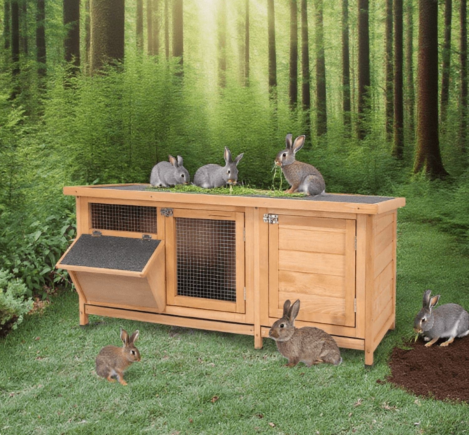 Rabbit Hutch Large Bunny Rabbits Cage