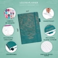 thumbnail image 4 of Legend Planner - Deluxe Weekly & Monthly Life Planner to Hit Your Goals & Live Happier. Organizer Notebook & Productivity Journal. A5 Hardcover, Undated - Start Any Time + Stickers - Viridian Green, 4 of 4