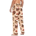 thumbnail image 3 of FORMRS Mens Pajama Pants with Pockets Sleepwear Lounge Bottoms Sizes S-2XL, Creamy Cake, 3 of 7