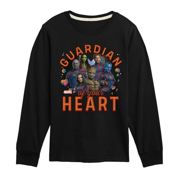 Marvel Guardians of the Galaxy - Guardian Of Your Heart Valentine - Toddler And Youth Long Sleeve Graphic T-Shirt